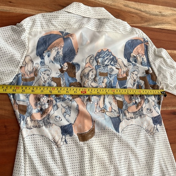 Rags for Men by Jon Dante Las Vegas Vintage Button Down Shirt sz large - Picture 9 of 11